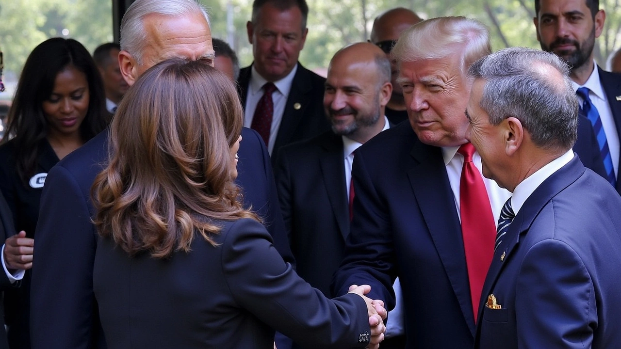 Biden, Kamala e Trump visitam memorial do 11 de setembro em Nova York