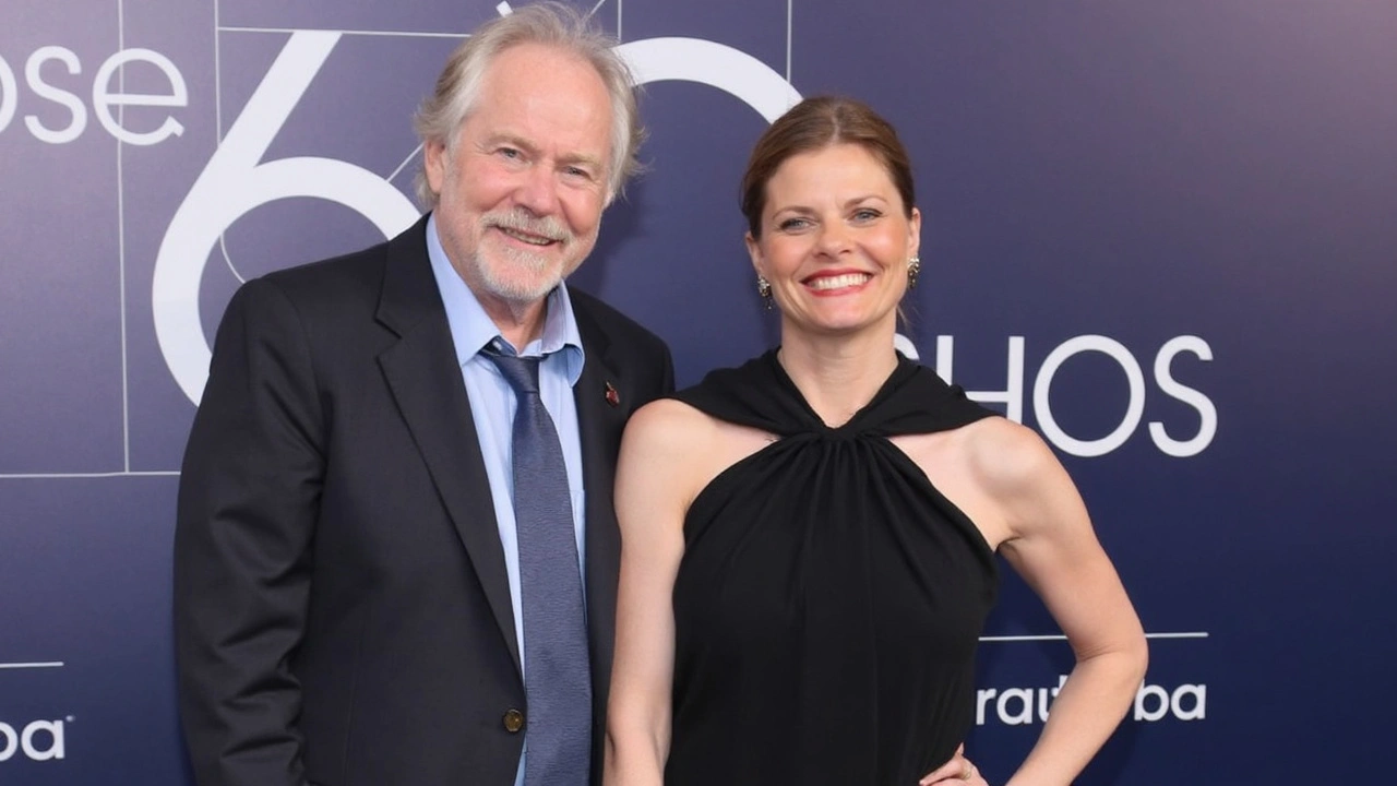 Debora Bloch e Jonas Bloch brilham juntos na festa de 60 anos da Globo