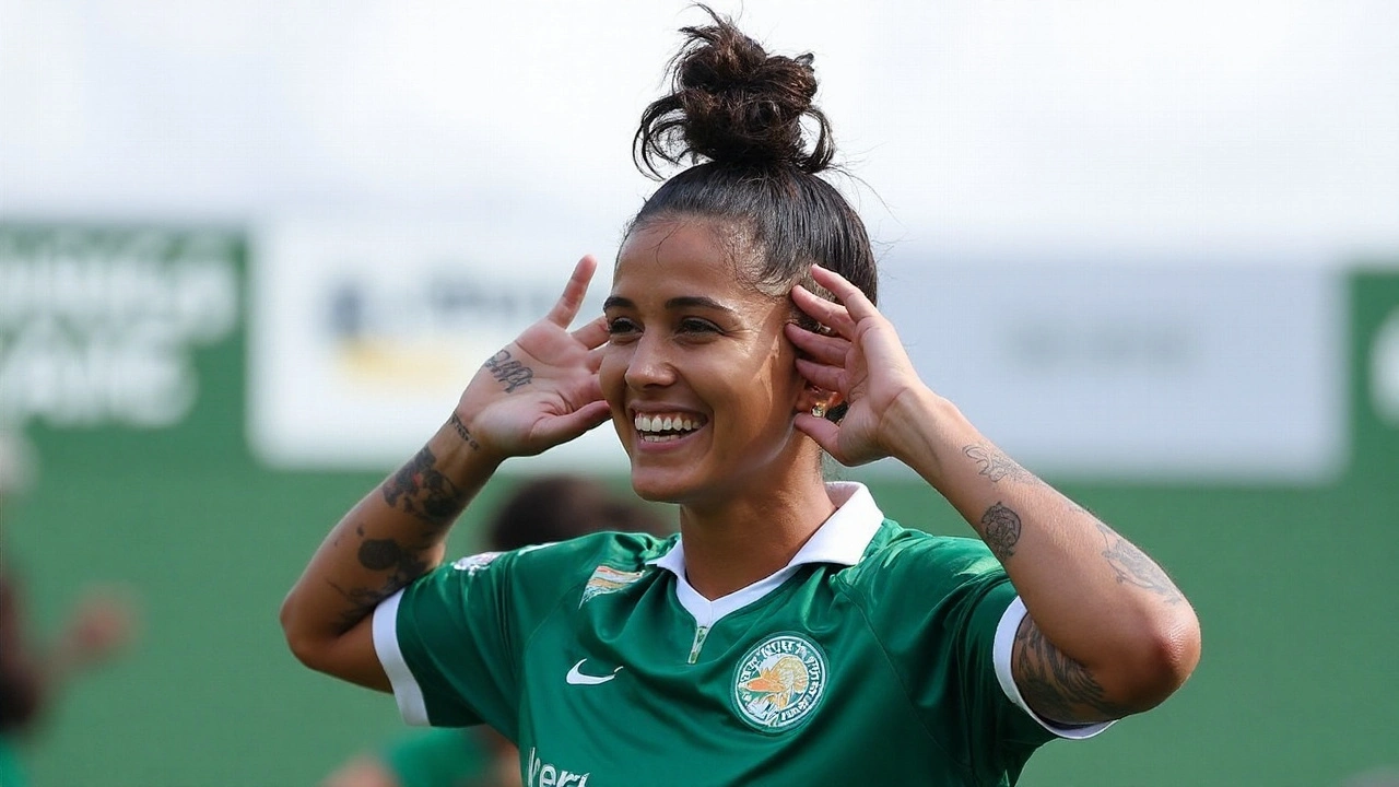 Palmeiras celebra Amanda Gutierres, candidata ao Ballon d'Or, com uniforme da equipe masculina
